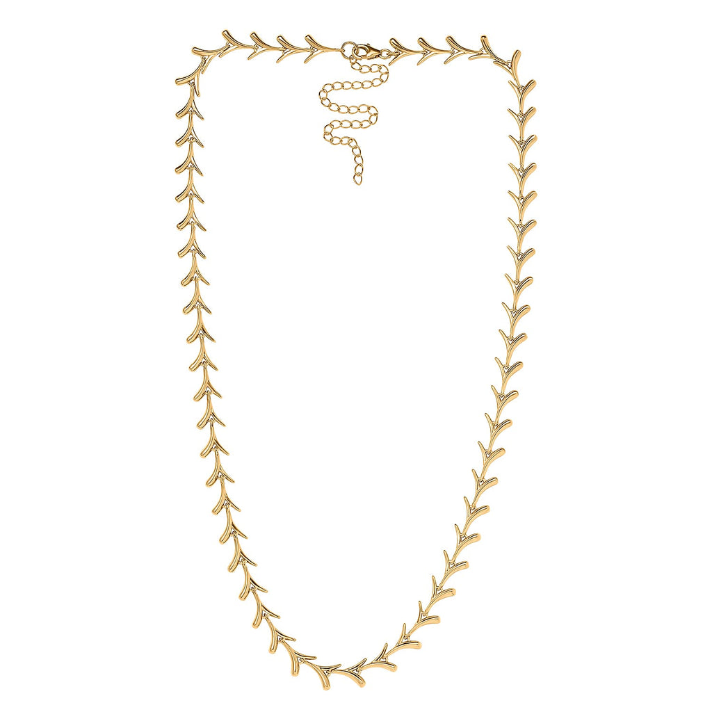 Lucy Q Sycamore Collection - 18K YG Vermeil Plated Sterling Silver Necklace (Size - 20), Silver Wt. 35 Gms