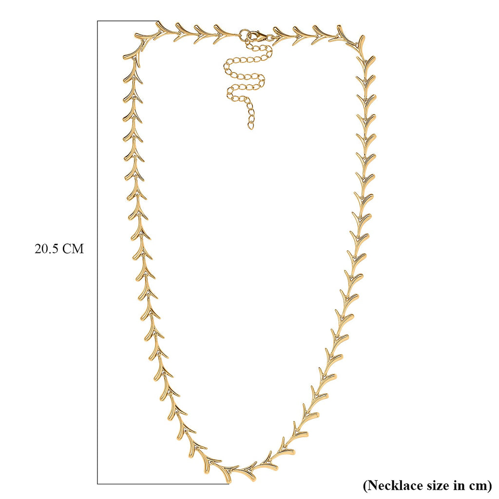 Lucy Q Sycamore Collection - 18K YG Vermeil Plated Sterling Silver Necklace (Size - 20), Silver Wt. 35 Gms