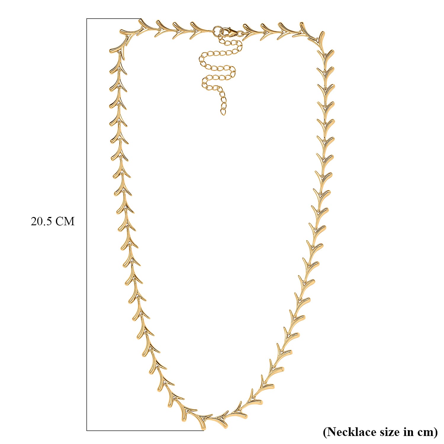 Lucy Q Sycamore Collection - 18K YG Vermeil Plated Sterling Silver Necklace (Size - 20), Silver Wt. 35 Gms 7751328 6