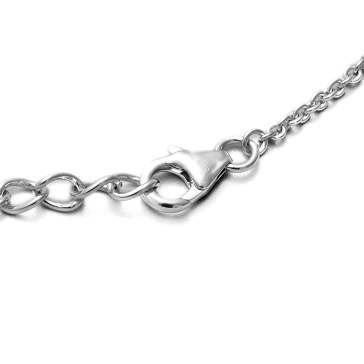 Lucy Q Splash Collection - Fissure Filled Ruby Necklace Size-16 in Rhodium Plated Sterling Silver 2.56 Ct. Silver Wt. 18.34 gms 3879326 4