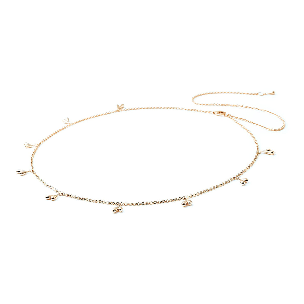 Lucy Q Tears Collection 18K Vermeil Yellow Gold Overlay Sterling Silver Necklace ( Size 18/22/26) with Lobster Clasp, Silver Wt 10.49 Gms 3881042 2