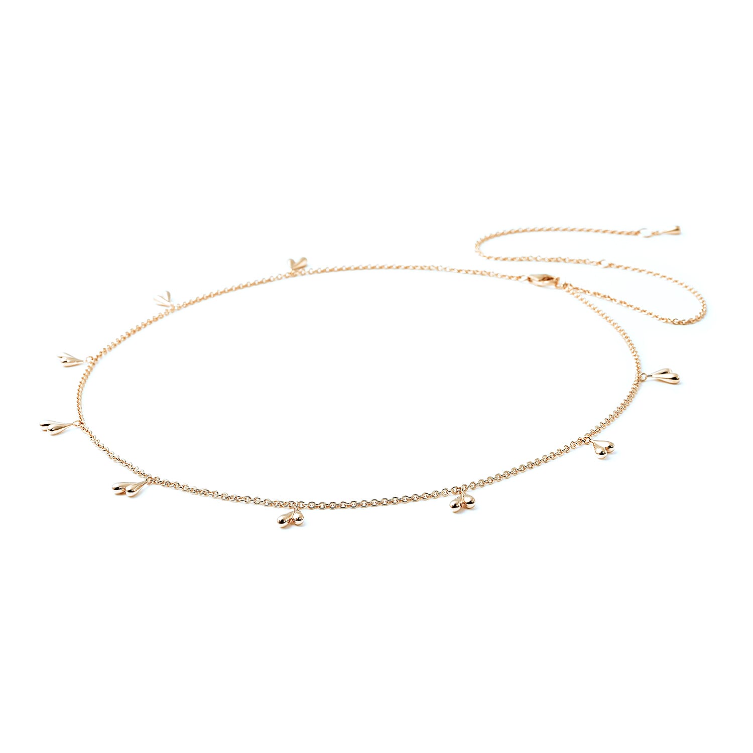 Lucy Q Tears Collection 18K Vermeil Yellow Gold Overlay Sterling Silver Necklace ( Size 18/22/26) with Lobster Clasp, Silver Wt 10.49 Gms 3881042 2