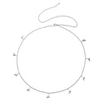 Lucy Q Collection - Rhodium Overlay Sterling Silver Necklace (Size 18/22/26)