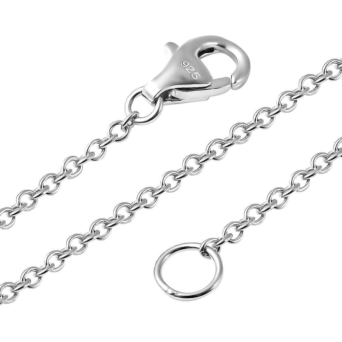 Lucy Q Wave Collection - Rhodium Overlay Sterling Silver Necklace (Size - 24,26,28 Inch), Silver Wt. 9.39 Gms 7026675 5