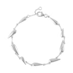 Lucy Q Drip Collection - Rhodium Overlay Sterling Silver Bracelet (Size - 8)