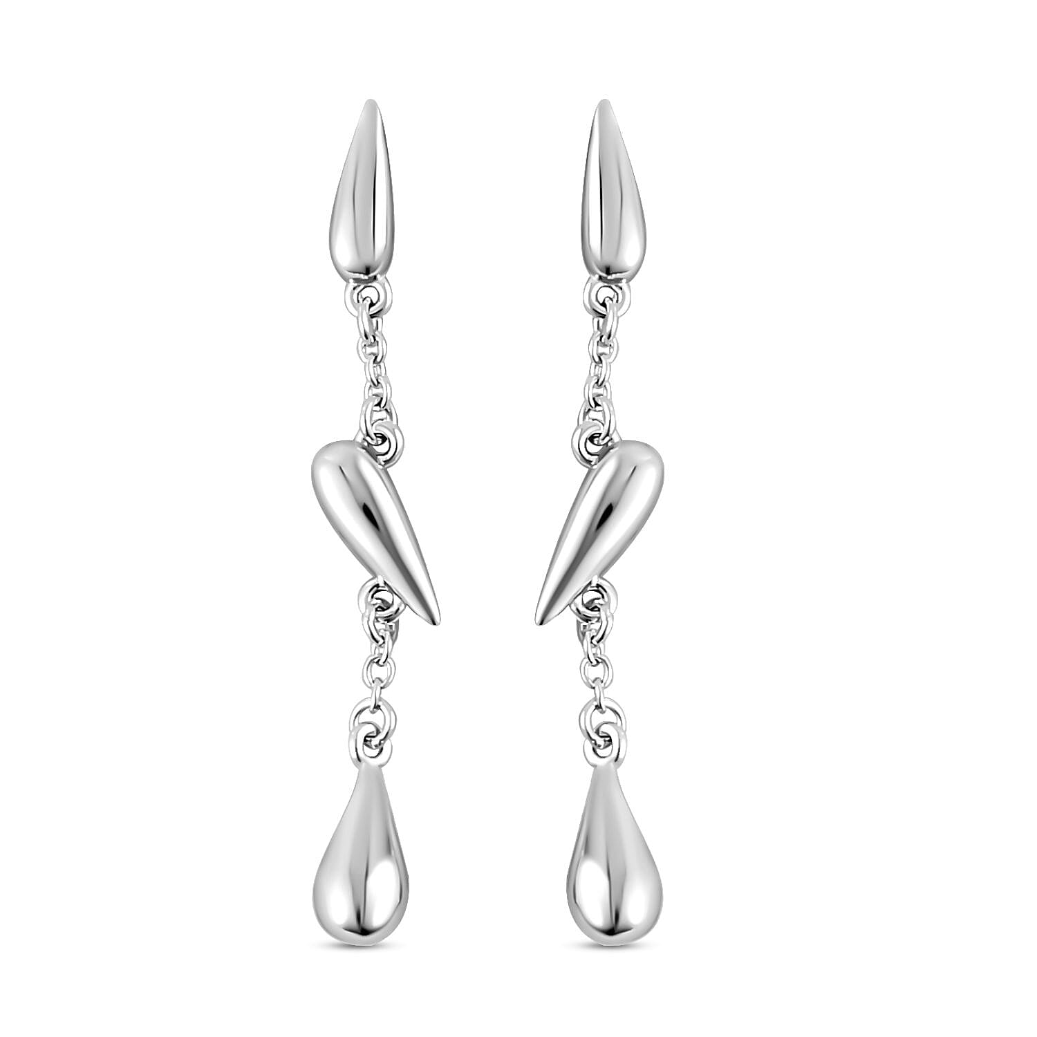 Lucy Q Drip Collection - Rhodium Overlay Sterling Silver Earrings 7544208 0