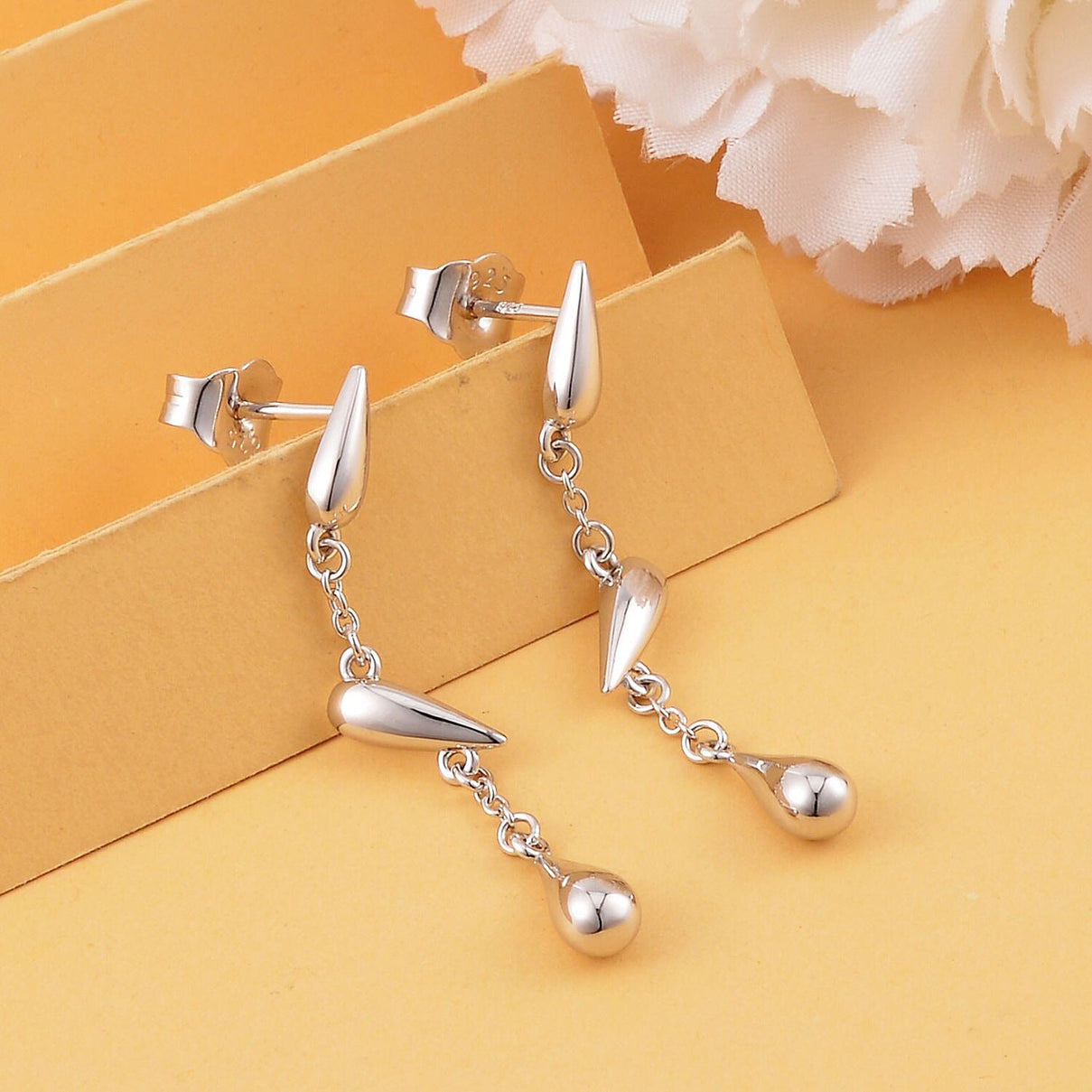 Lucy Q Drip Collection - Rhodium Overlay Sterling Silver Earrings 7544208 2