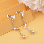 LucyQ Drip Collection - Rhodium Overlay Sterling Silver Earrings