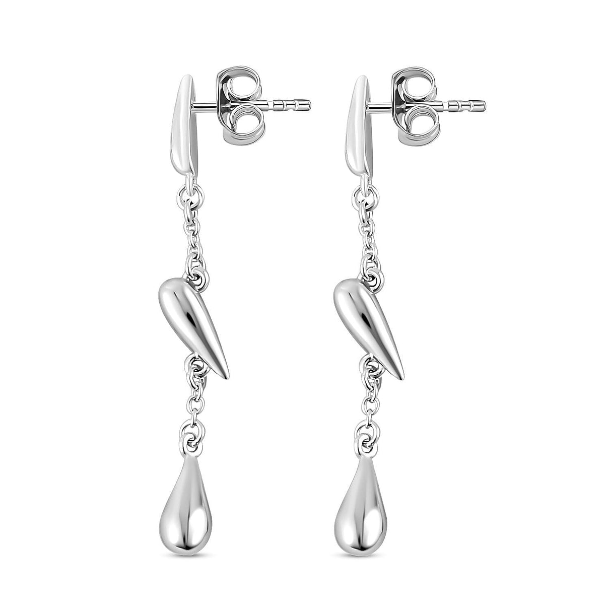 Lucy Q Drip Collection - Rhodium Overlay Sterling Silver Earrings 7544208 4