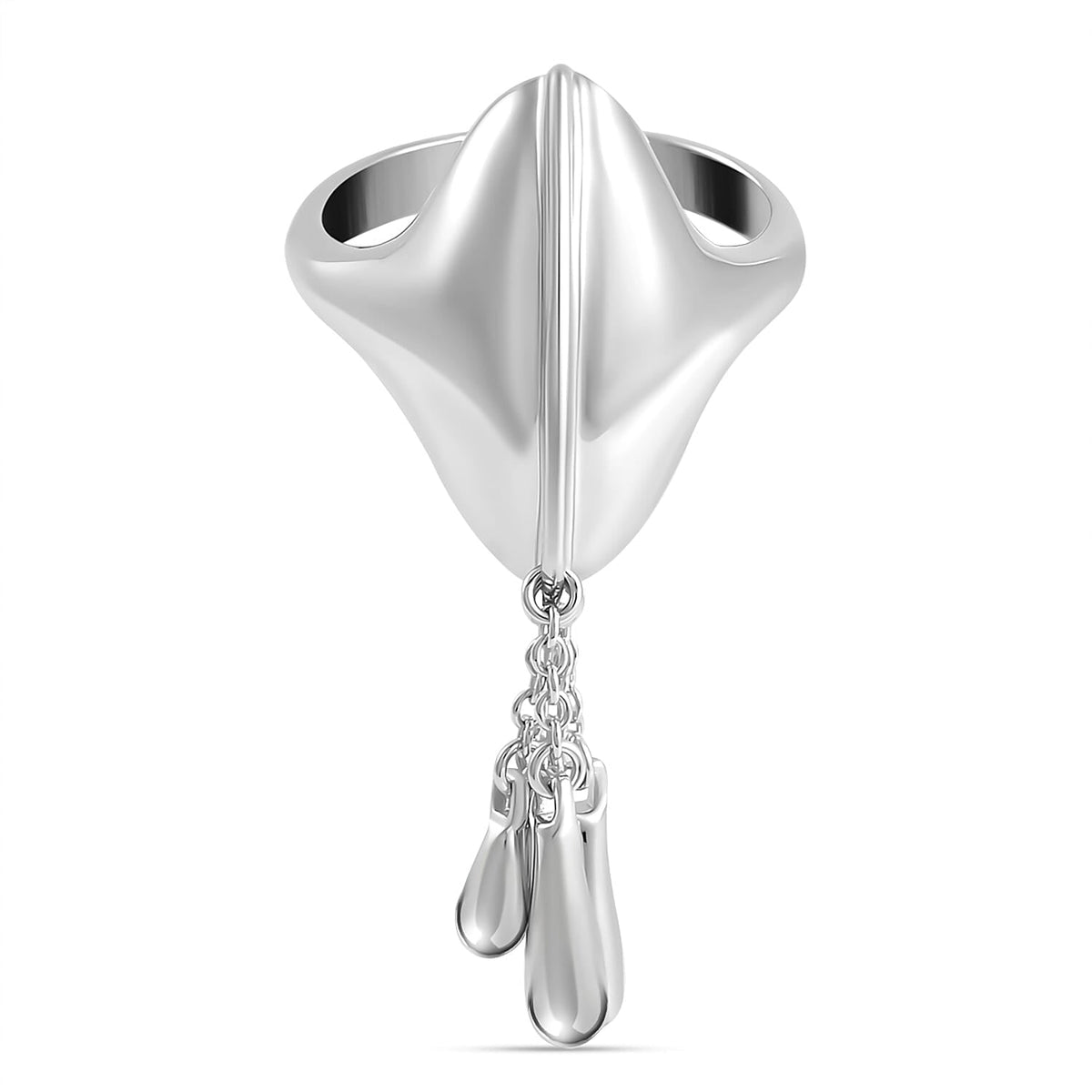 Lucy Q Drip Collection - Together Sterling Silver Ring, Silver Wt. 7.00 Gms. 1784466 0