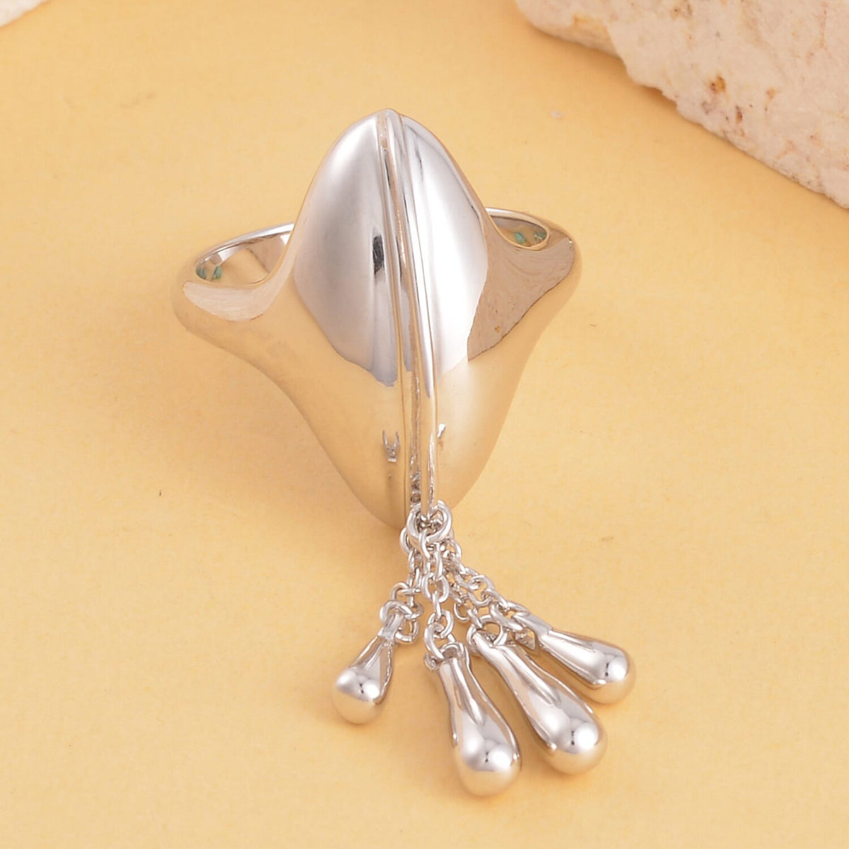 Lucy Q Drip Collection - Together Sterling Silver Ring, Silver Wt. 7.00 Gms. 1784466 1