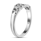 Lucy Q Honeycomb Collection - Rhodium Overlay Sterling Silver Ring