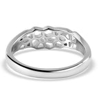 Lucy Q Honeycomb Collection - Rhodium Overlay Sterling Silver Ring