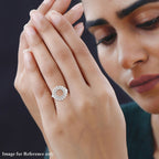 LucyQ Petal Collection - Rhodium Overlay Sterling Silver Ring