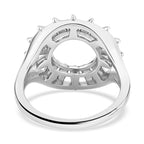 LucyQ Petal Collection - Rhodium Overlay Sterling Silver Ring