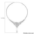 Lucy Q Splash Collection - Rhodium Overlay Sterling Silver Necklace (Size - 16-18-20)