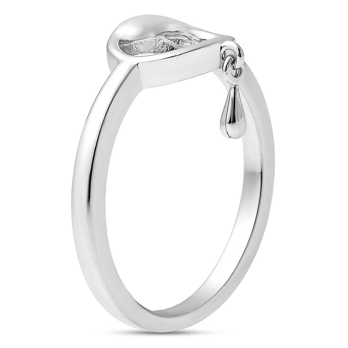 LucyQ Tears Collection Ring in Rhodium Plated Sterling Silver 3881381 4