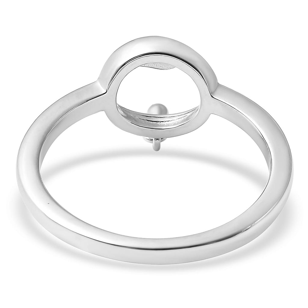LucyQ Tears Collection - Rhodium Overlay Sterling Silver Ring