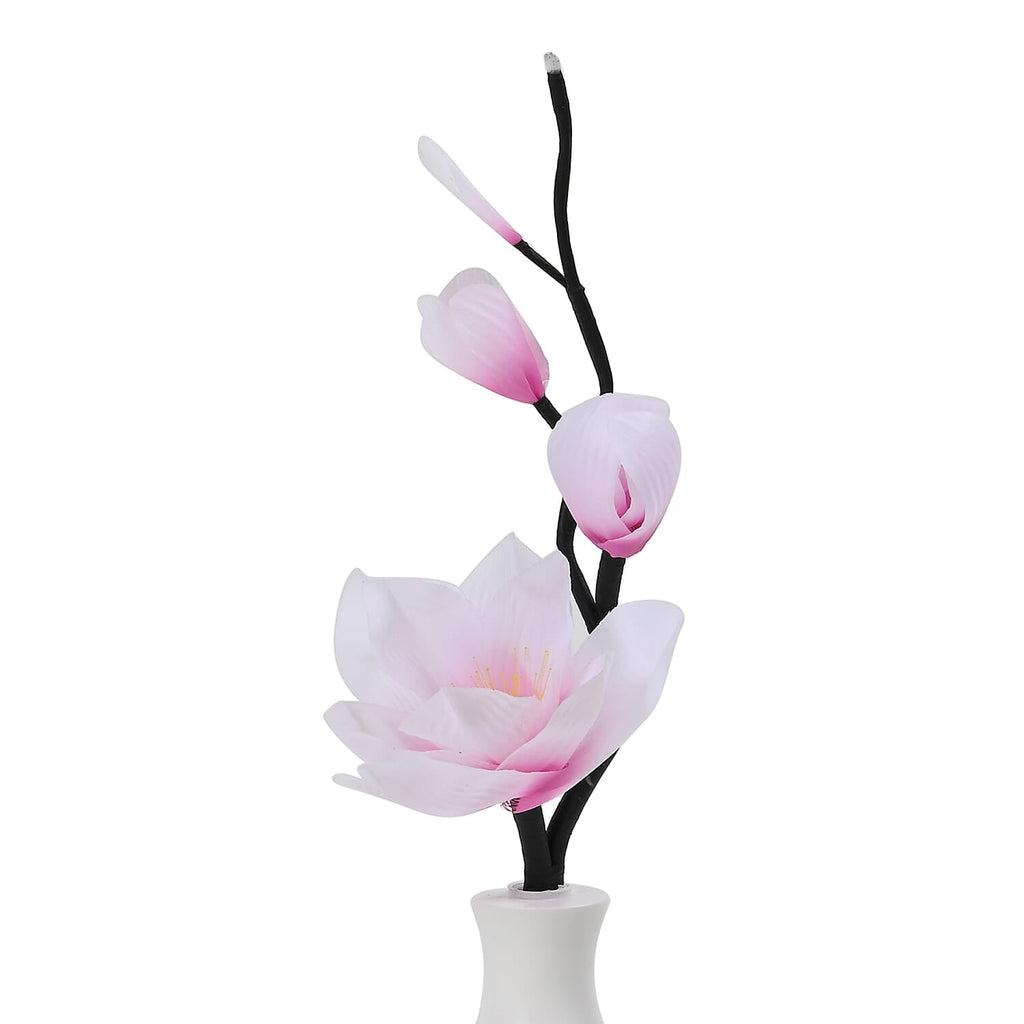 Luminous Magnolia LED Fiber Optic Flower (50cm) - Pink & Purple
