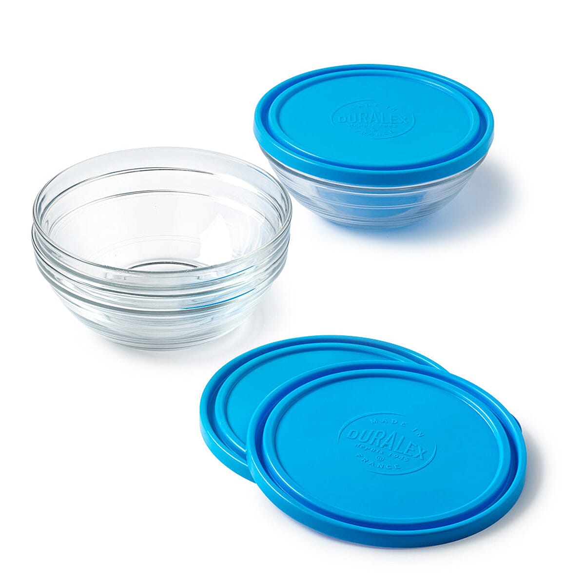 Freshbox 3 Piece Round Set with Blue Lid - (0.5ltr - 1ltr- 1.6ltr) 7800995 1