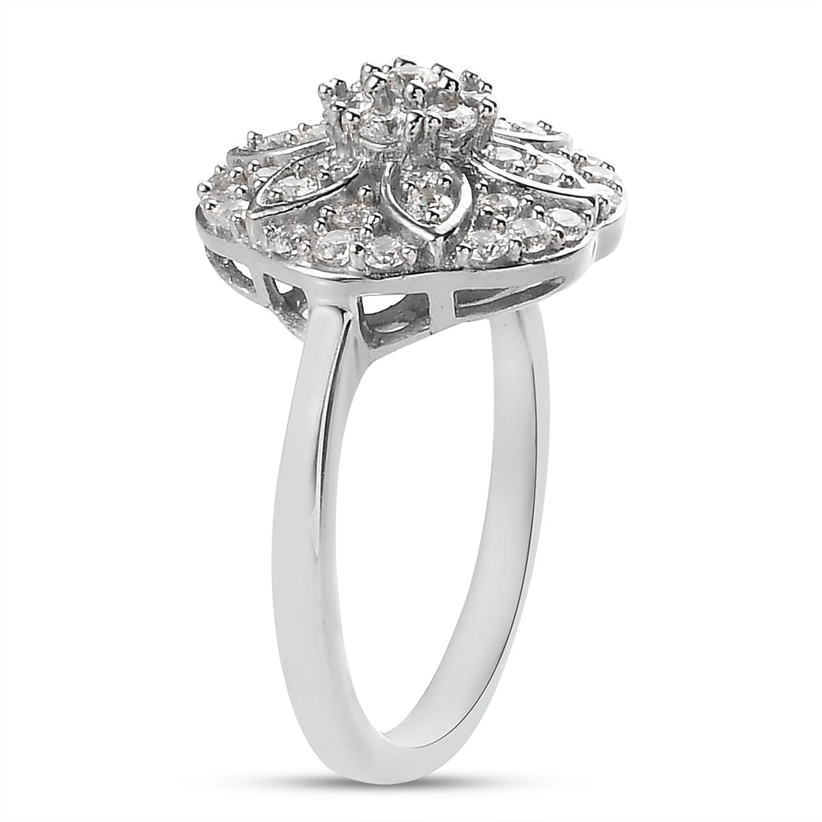 Lustro Stella Finest CZ 1.38 Ct. Ring in Platinum Plated Sterling Silver 6908934 4