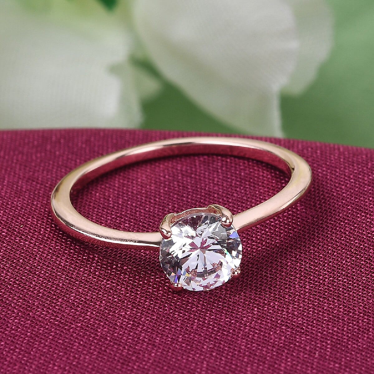 Lustro Stella Finest CZ 1.5 Carat Solitaire Ring in Rose Gold Plated Sterling Silver 3846023 1