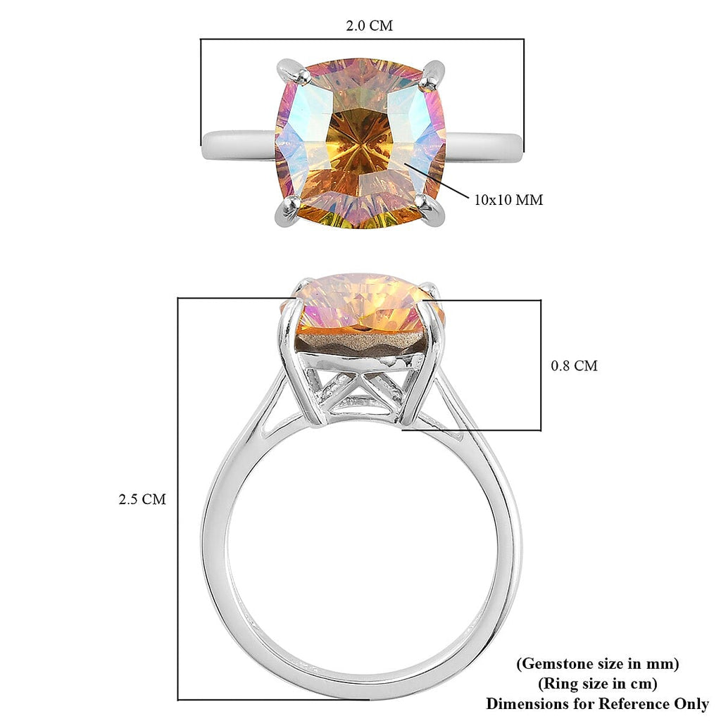 Light Topaz Shimmer Ring in Sterling Silver