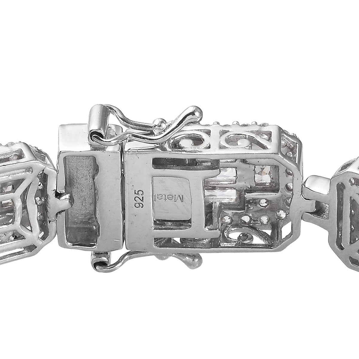 Lustro Stella Finest CZ  Bracelet in Platinum Plated Sterling Silver 3699376 4