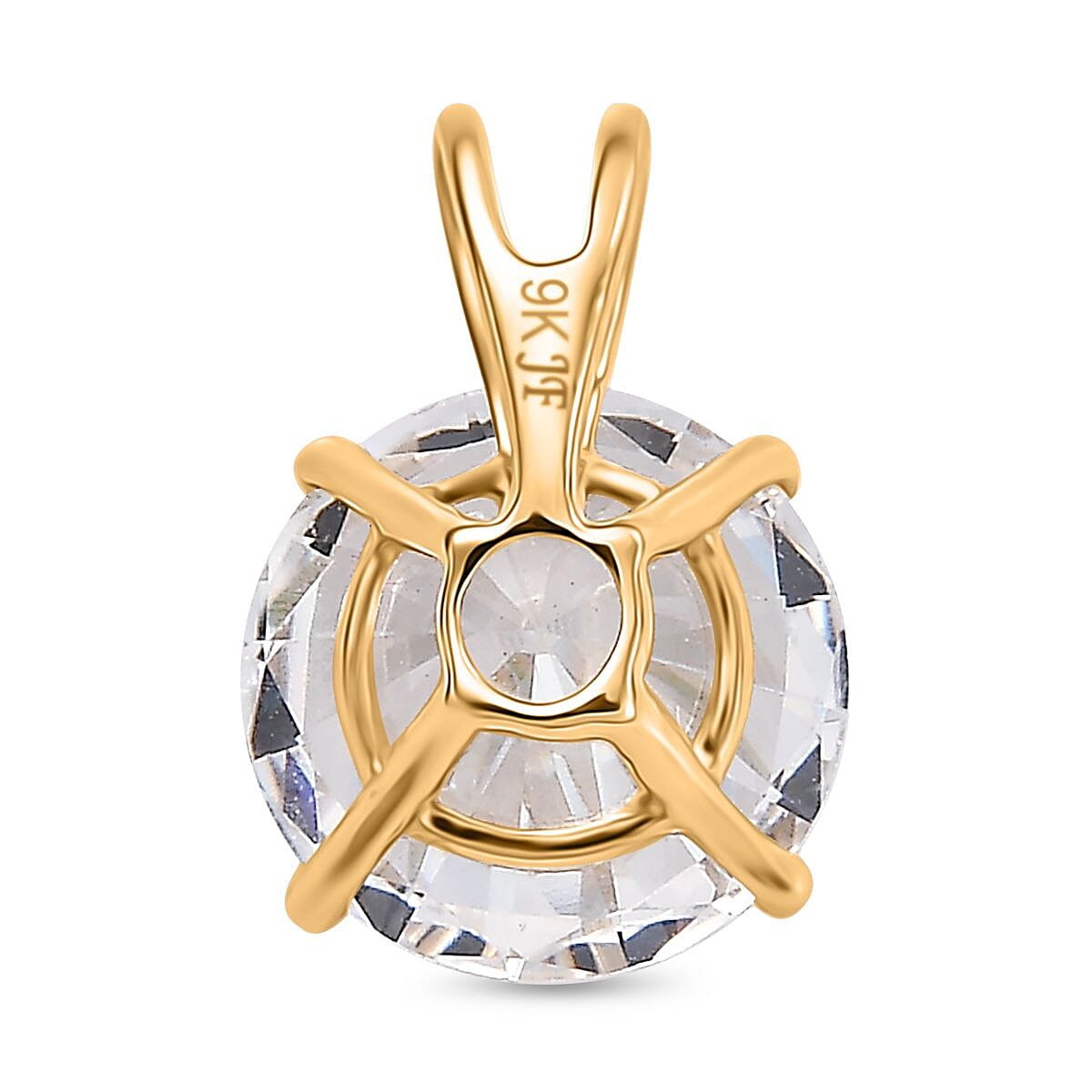 Lustro Stella Finest CZ Solitaire Pendant in Yellow Gold 3749478 5