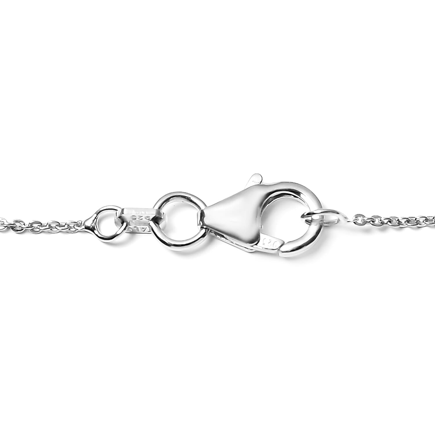 Lustro Stella Made with Finest CZ Necklace Size 18 in Platinum Plated Sterling Silver 7191822 5