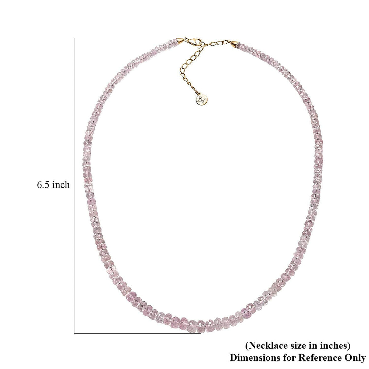Luxoro 14K Rose Gold AGI Certified AAA Morganite Necklace (Size 18 - 2 Ext) 100.00 Ct. 7998385 6