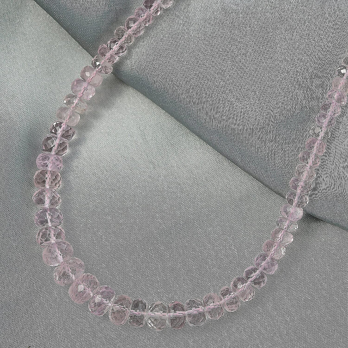 Luxoro 14K Rose Gold AAA Morganite Necklace (Size - 18), Gold Wt.0.82 Gms  110.000  Ct. 8322512 2