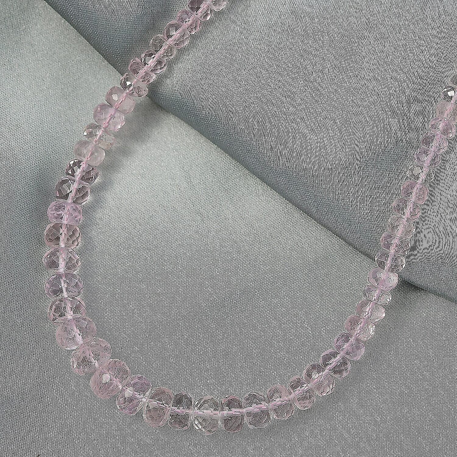 Luxoro 14K Rose Gold AAA Morganite Necklace (Size - 18), Gold Wt.0.82 Gms  110.000  Ct. 8322512 2
