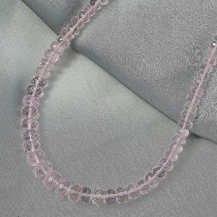 Luxoro 14K Rose Gold AAA Morganite Necklace (Size - 18), Gold Wt.0.82 Gms  110.000  Ct. 8322512 2