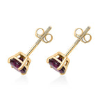 Luxoro 14K Yellow Gold AAA Radiant Ember Garnet Earring, Gold Wt.0.46 Gms  1.200  Ct.