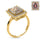 Turkizite Halo Rings