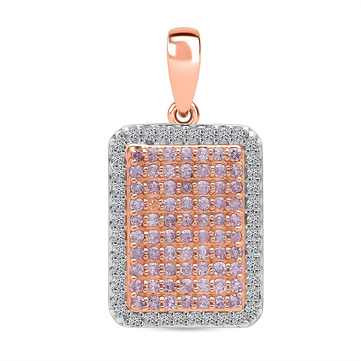 CloseOut Deal -  9K Rose Gold SGL Certified Natural Pink Diamond &amp; White Diamond Pendant 0.51 Ct. 8322818 1