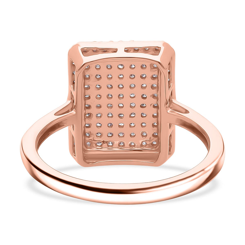 CloseOut Deal - 9K Rose Gold SGL Certified Natural Pink Diamond & White Diamond Ring 0.51 Ct.
