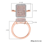 CloseOut Deal - 9K Rose Gold SGL Certified Natural Pink Diamond & White Diamond Ring 0.51 Ct.