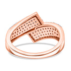 Luxoro 9K Rose Gold SGL Certified Natural Pink Diamond & Natural White Diamond Ring 0.51 Ct.