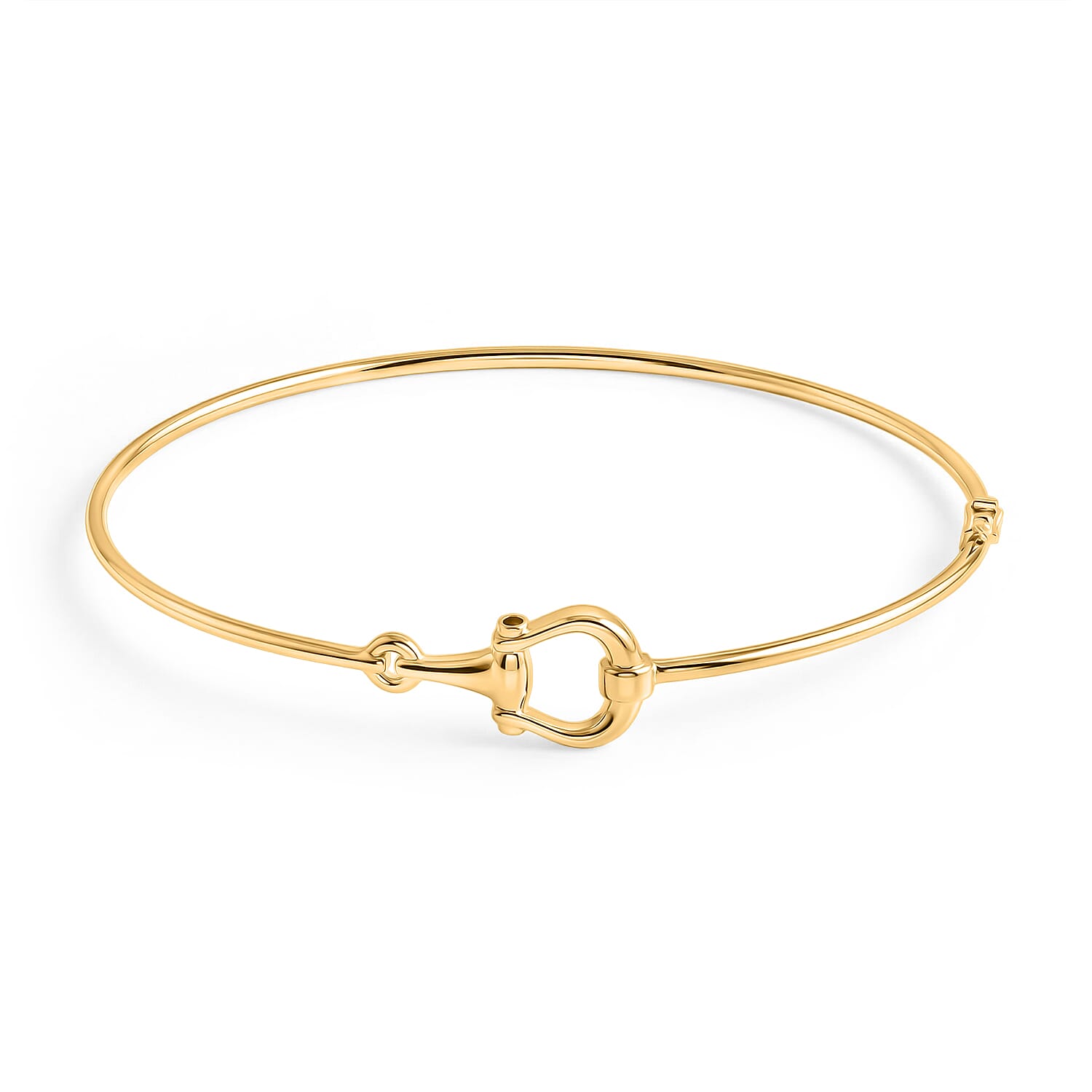 Designer Inspired- 9K Yellow Gold Snaffle Bangle 7.5 Inch 8412280 0