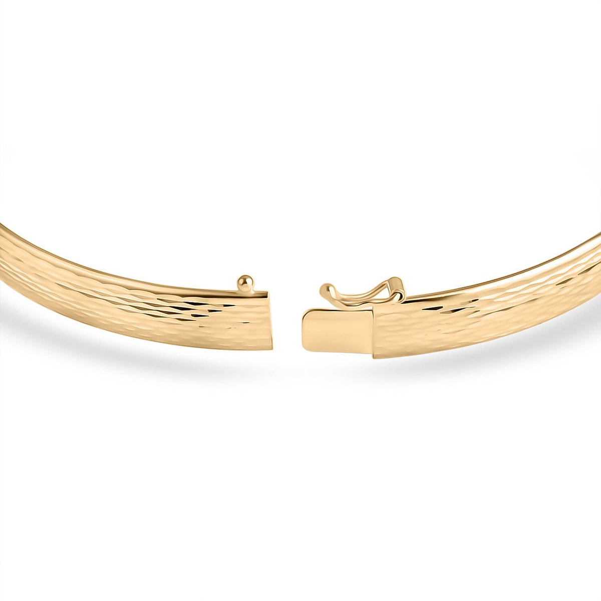 Luxoro 9K Yellow Gold 6MM Bangle 7.5 Inch 8265654 5