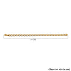 9K Yellow Gold Bracelet (Size 7.5) Gold Wt. 3.10 gms
