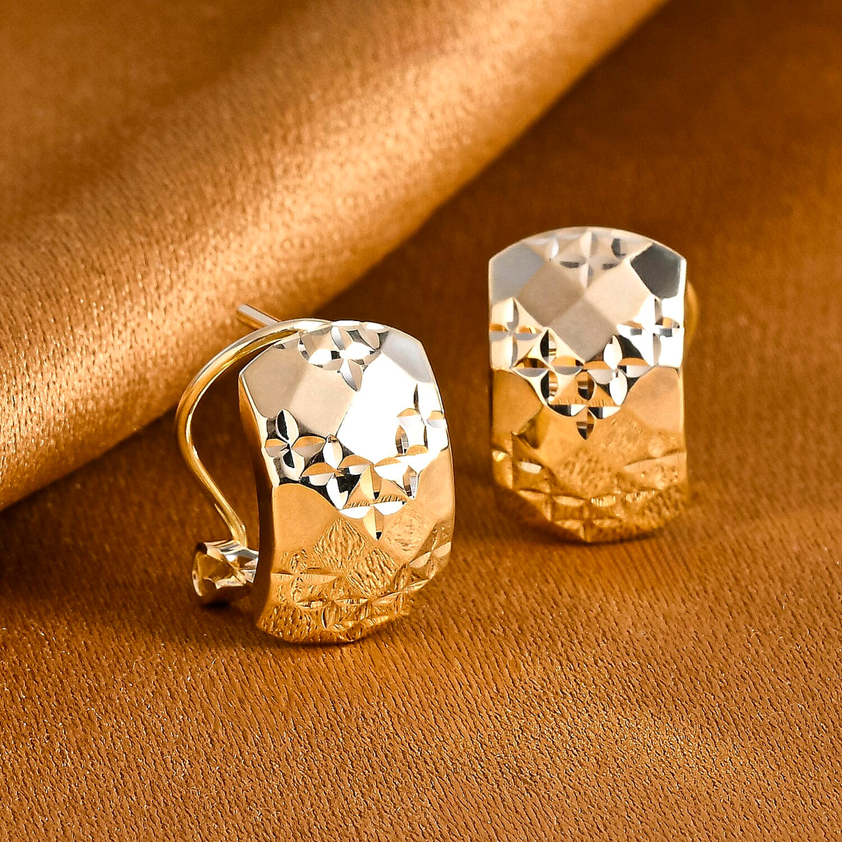 9K Yellow Gold Earring with French Clip 8411988 3