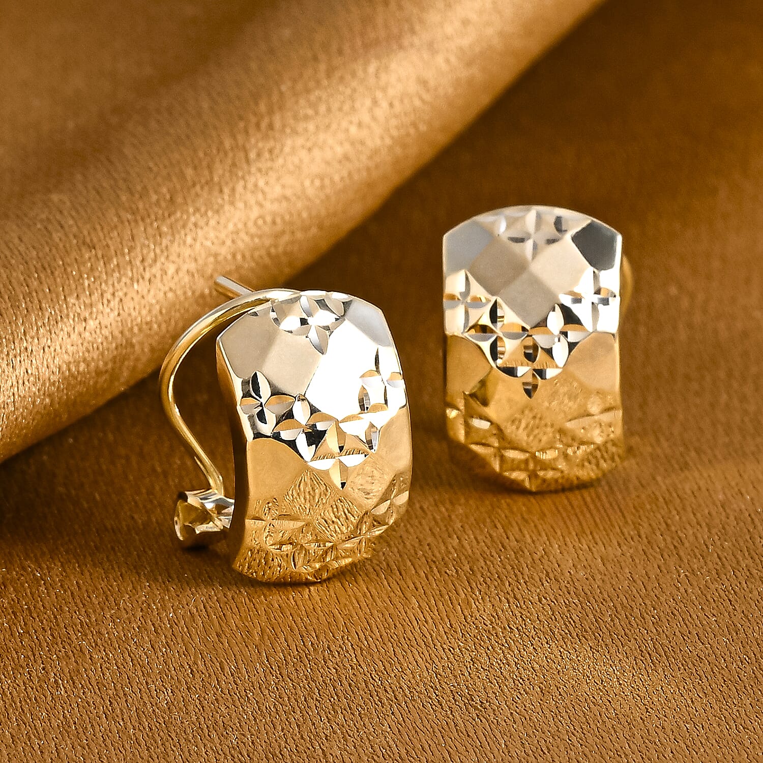 9K Yellow Gold Earring with French Clip 8411988 3
