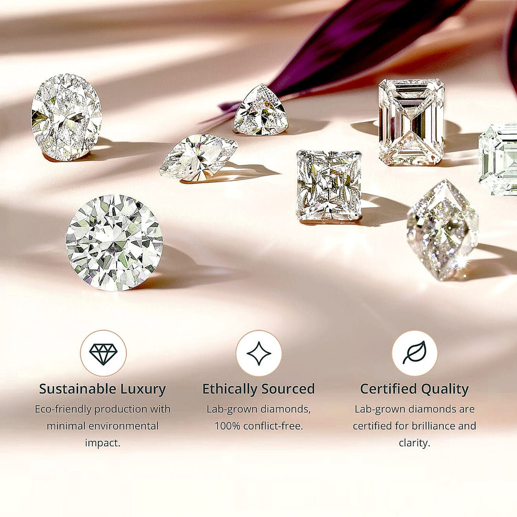 Luxuriant 10K Yellow Gold AAA Radiant Ember Garnet, Lab Grown Diamond GH, SI Main Stone With Side Stone Ring, Gold Wt.3.83 Gms  3.633  Ct.