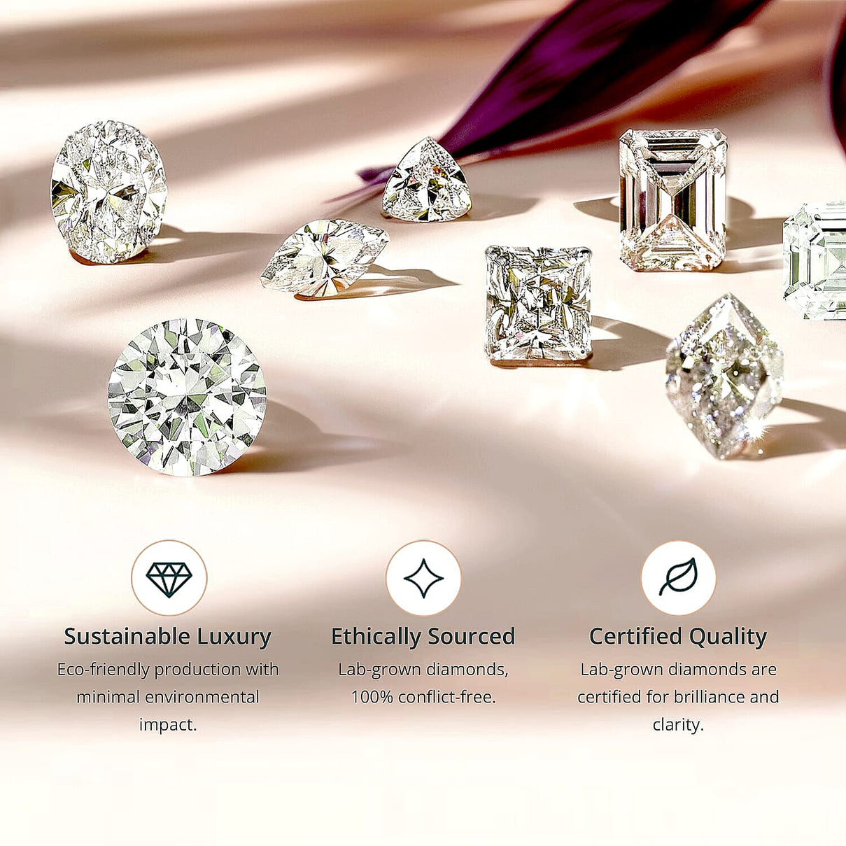 LUXURIANT 2.8 Ct. AAA Radiant Ember Garnet, Lab Grown Diamond Halo Ring in 10K Yellow Gold (SI, GH) 8286685 7