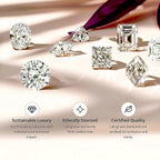 Luxuriant 10K Yellow Gold AAA Radiant Ember Garnet, Lab Grown Diamond GH, SI Main Stone With Side Stone Ring, Gold Wt.3.83 Gms  3.633  Ct.