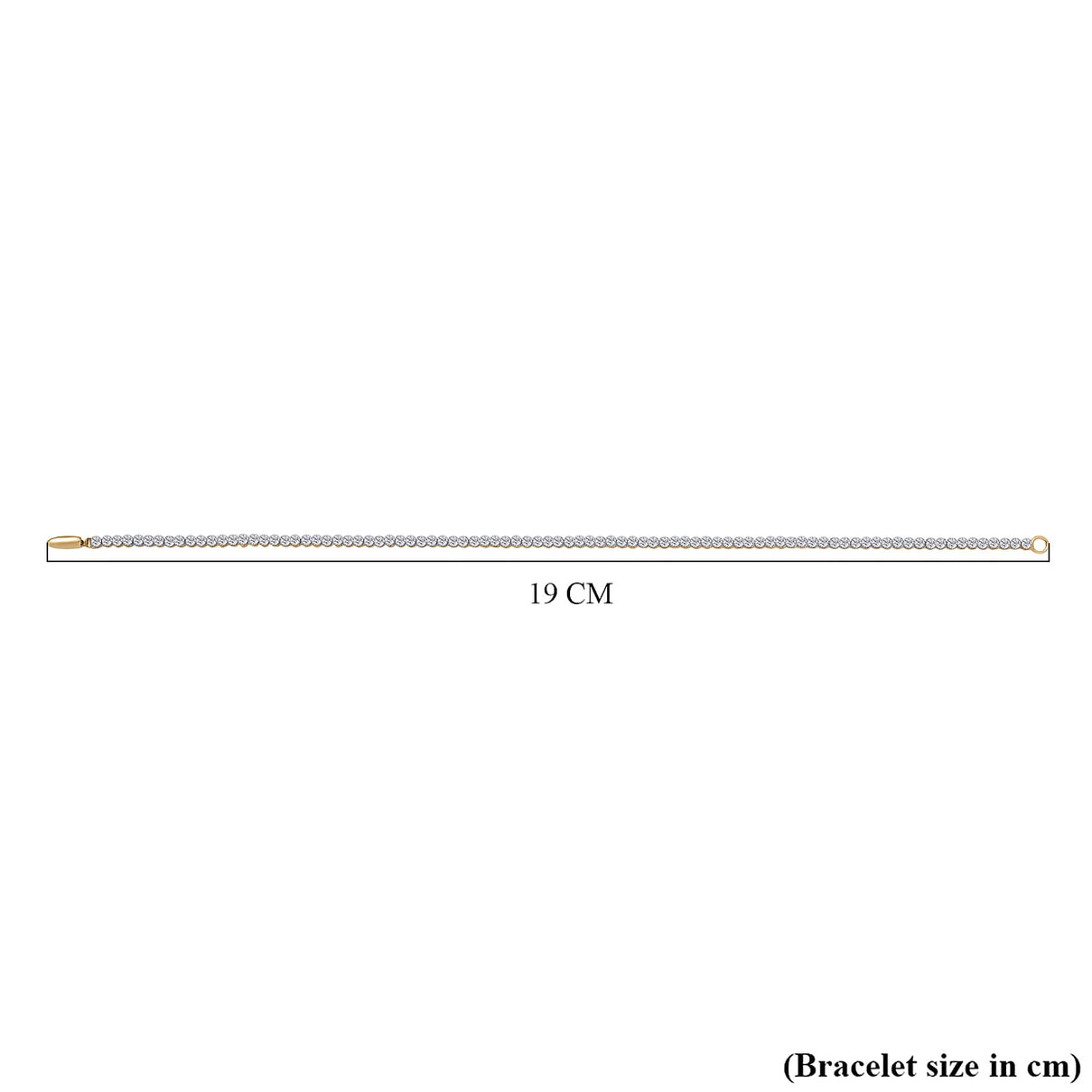 LUXURIANT 2.25 Ct. Lab Grown Diamond Tennis Bracelet (Size - 7.5) in 9K Yellow Gold SGL Certified (SI-GH) 8193871 5