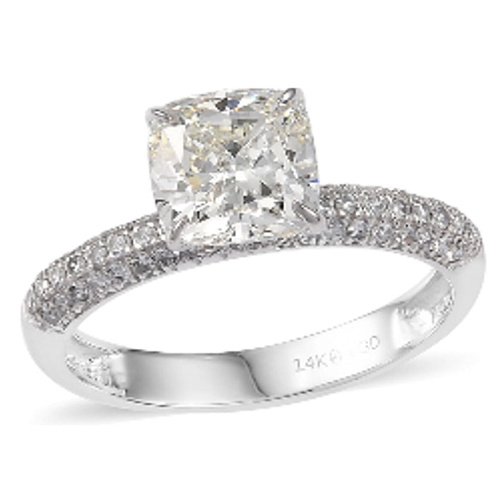 LUXURIANT 2.58 Ct. Lab Grown Diamond Solitaire Ring in 14K White Gold (VS-G-H) 8197555 1